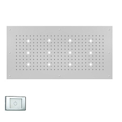 BOSSINI DREAM-XL RECTANGULAR Верхний душ 1000 x 500 mm, с 12 LED (белый), блок питания/управления, цвет: хром2248