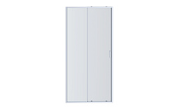 AQ NAA 6121-100 (новый артикул AQ ARI RA 10020CH) Душевая дверь двухэлементная, раздвижная1000x2000 профиль хром, стекло прозрачное