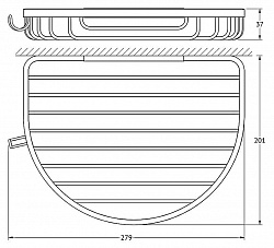 Полка FBS Ryna RYN 010 с крючком