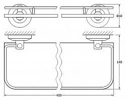 Полка FBS Standard STA 014 40 см