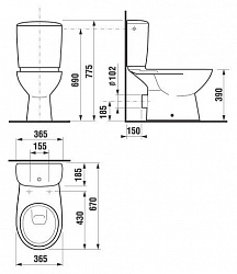 Унитаз-компакт Jika Olymp 2261.6