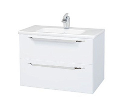 Луиджи-80 тумба подвесная 2 ящ. белый