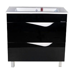 Эйфория-85 тумба с 2 ящ. черная (ОСКАР)