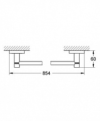 Полотенцедержатель Grohe Essentials 40386000 80 см