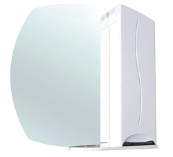 Глория-65 зеркало-шкаф белое прав.