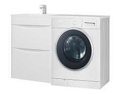 Олиссия-120 тумба с 2 ящ. белая