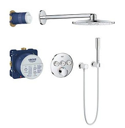SmartControl Душевая система с душевым гарнитуром и верхним душем Rainshower 310, хром 34709000