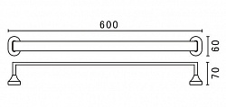 Полотенцедержатель Art&Max Ovale AM-4024B