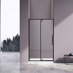 Душевая дверь Слим-Н (Slim-N) VDP-4SN120CLB, черный матовый, стекло прозрачное