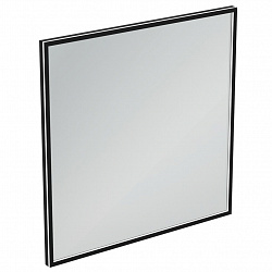 Квадратное зеркало в черной раме 100х100 см с подсветкой Ideal Standard CONCA T3967BH