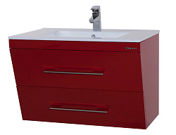 Берта-75 тумба подвесная с 2 ящ. красная Мелана Н