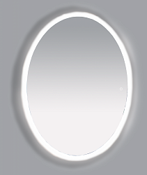 Misty 4 Неон - Зеркало LED  600х800 сенсор на зеркале  (овальное)