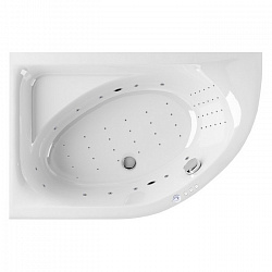 Акриловая ванна EXCELLENT Aquarella 150x100 см левая «NANO», хром