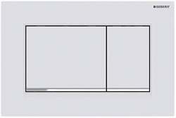 Клавиша двойного смыва Sigma 30 NEW не оставляет отпечатков пальцев, белый мат 115.883.JT.1