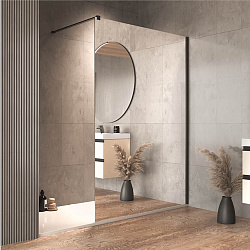 Душевые ограждения CALYPSO WO - 120 - SILVER PROFILE - MIRROR