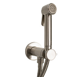 BOSSINI PALOMA Гигиенический душ с прогрессивным смесителем, лейка металлическая, шланг металлический, цвет брашированный никель2245