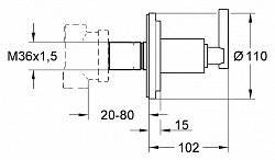 Переключатель потоков Grohe Atrio 19133000 на 2 потока