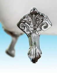 Чугунная ванна Elegansa Schale 170x75 см, хромированные ножки