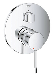 Essence Внешняя часть смесителя для ванны с переключателем на 3 положения, хром 24092001