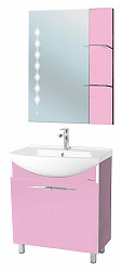 Мебель для ванной Bellezza Глория 75 розовая