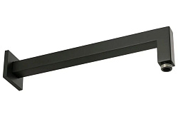 KVANT Кронштейн для верхнего душа, L-338 mm., 25x25 mm., 1/2"x1/2", черный матовый