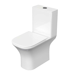 Унитаз напольный, безободковый Aquatek Optima Square 650x340x770