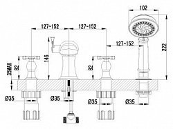 Смеситель Lemark Benefit LM2541C на борт ванны