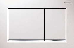 Смывная клавиша Geberit Omega30 для двойного смыва к 111.003/030/060 белый/глянцевый хром 115.080.KJ.1