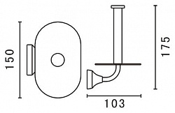 Держатель туалетной бумаги Art&Max Ovale AM-4083