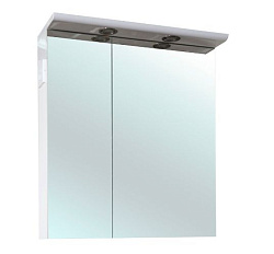 Анкона-70 зеркало-шкаф белый (свет.)