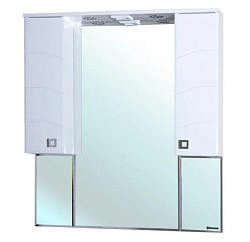 Джулия-105 зеркало-шкаф белое (свет.)