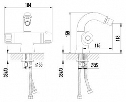 Смеситель Lemark Thermo LM7738C для биде