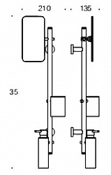 Стойка Colombo Design Plus W4924