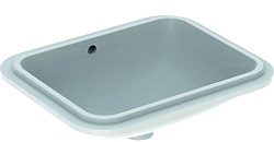 Geberit VariForm Раковина с установкой под столешницу прямоугольной формы, Т1=45х35 см, без отв. под смеситель, с отв. перелива 500.760.01.2