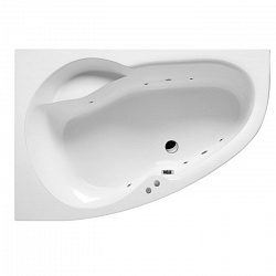 Акриловая ванна EXCELLENT Newa 160x95 см левая «SOFT», хром