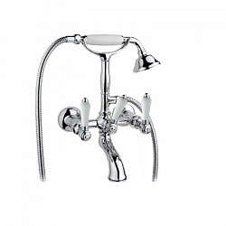 Nicolazzi Petit Mont Blanc Смеситель для ванны с душем duplex настенный на 2 отверстия