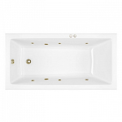 Акриловая ванна EXCELLENT Wave Slim 180x80 см «SOFT», бронза