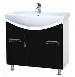 Лагуна-85 тумба с 2 ящ. черная