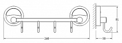 Крючок FBS Ellea ELL 025 на планке