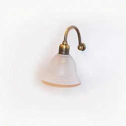 Tiffany World, 325, светильник на зеркало со стеклянным плафоном "колокольчик", цвет лампы: бронза (1шт)