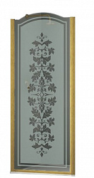 Душевая дверь в нишу Sturm Schick 80 см decor gold (L)
