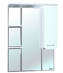 Мари-85 зеркало-шкаф белое прав. (свет)