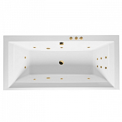 Акриловая ванна EXCELLENT Crown Grand 190x90 см «SMART», золото