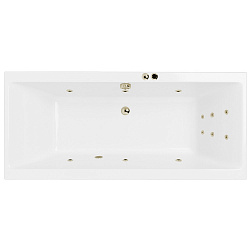 Акриловая ванна EXCELLENT Pryzmat Slim 160x75 см «LINE», бронза