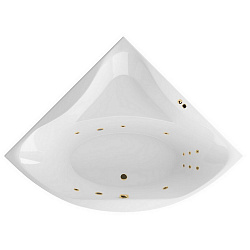 Акриловая ванна EXCELLENT Glamour 150x150 см «LINE», золото