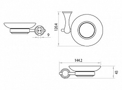 Мыльница Lemark Standard LM2143C