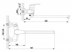 Смеситель Lemark Pramen LM3317C универсальный