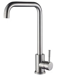 Смеситель для кухни Hoffger 363 Satin (Сталь сатин)