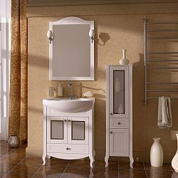 Набор мебели для ванной комнаты «Флоренция-65 витраж» (массив ясеня)