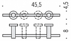 Полотенцедержатель Colombo Design Plus W4910R